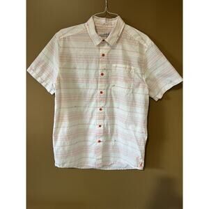 REEL LIFE Shirt Men’s Size L Short Sleeve Fishing Button Up